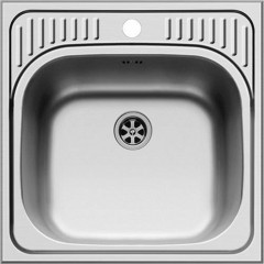 Pyramis ET34 Ένθετος Νεροχύτης Inox Σατινέ Μ48xΠ48cm Ασημί 105061001